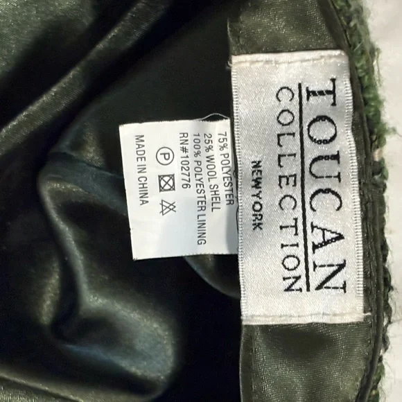 Toucan NY Collection Green Tweed Cap - Picture 4 of 8